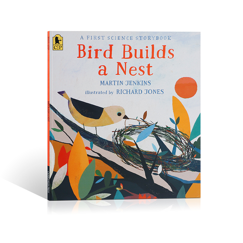 送音频英文原版Bird Builds a Nest: A First Science Storybook鸟儿筑巢:第一本科学故事书儿童英语启蒙鸟类科普认知图画书绘本