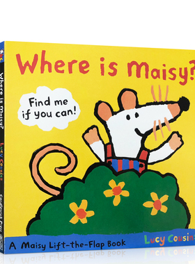 英文原版绘本 小鼠波波在哪里 Where Is Maisy?: A Maisy Lift-the-Flap Book 躲猫猫入门启蒙图书 纸板翻翻书 边玩边学童书