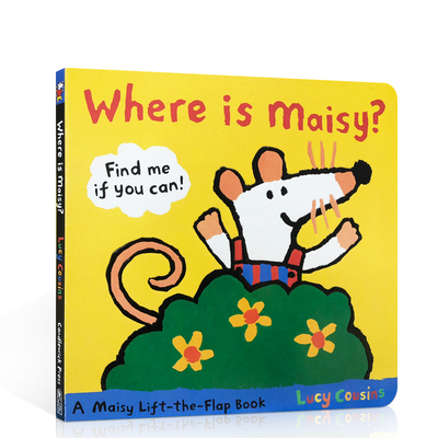 预售英文原版绘本 小鼠波波在哪里 Where Is Maisy?: A Maisy Lift-the-Flap Book 躲猫猫入门启蒙图书 纸板翻翻书 边玩边学童书