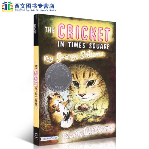 时代广场的蟋蟀英文原版The Cricket in Times Square 1961年纽伯瑞银奖 少年儿童读物 儿童文学 青少年课外英语读物章节书