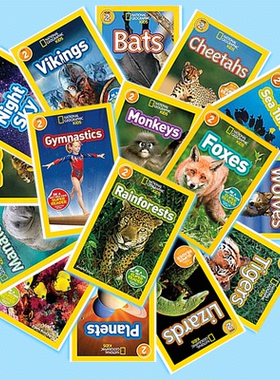 【二阶段】美国国家地理儿童版英语分级阅读National Geographic Kids Readers Level 2初阶低幼儿启蒙绘本英文原版绘本动物小百科