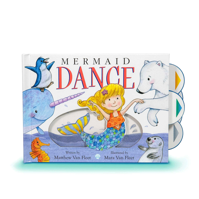 英文原版 Matthew Van Fleet: Mermaid Dance 美人鱼之舞 纽约时报畅销书作者 海洋动物的舞会 儿童宝宝魔幻奇幻立体书精装