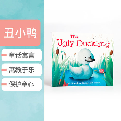 英文原版 The Ugly Duckling 丑小鸭 经典童话故事 低幼儿童启蒙认知英语入门早教书籍 亲子共读 睡前晚安绘本图画书 DK出版 3-6岁 - 封面