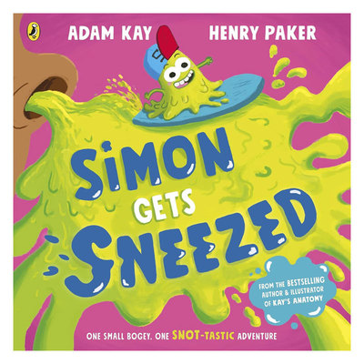 英文原版Adam Kay 凯的神奇医学Simon Gets Sneezed西蒙是一坨鼻涕绘本版科普绘本 口腔咽喉 趣味知识平装绘本4-8岁