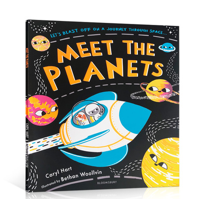 英文原版 Meet the Planets 遇见行星 太阳系行星指南 儿童趣味太空科普百科阅读书籍图画书 学生英语启蒙认知绘本 平装正版