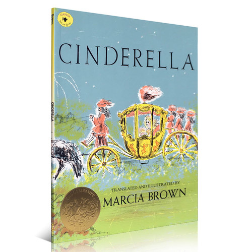 英文原版进口Cinderella灰姑娘绘本凯迪克金奖儿童启蒙阅读英语学习书籍 睡前晚安故事童话图书 国外获奖经典书 Marcia Brown