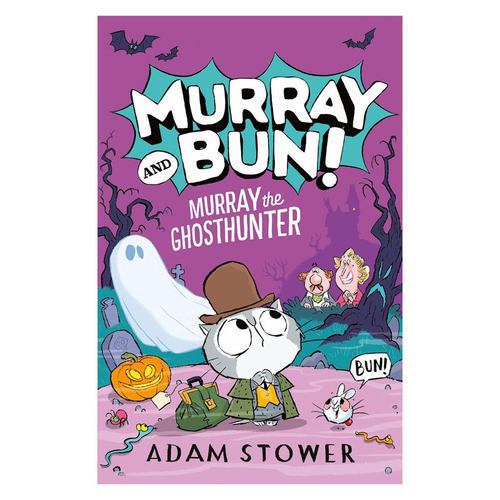 英文原版 Murray and Bun #4: Murray the Ghosthunter 穆雷和布恩4幽灵猎人 儿童阅读黑白插图搞笑冒险故事章节平装书 8-12岁