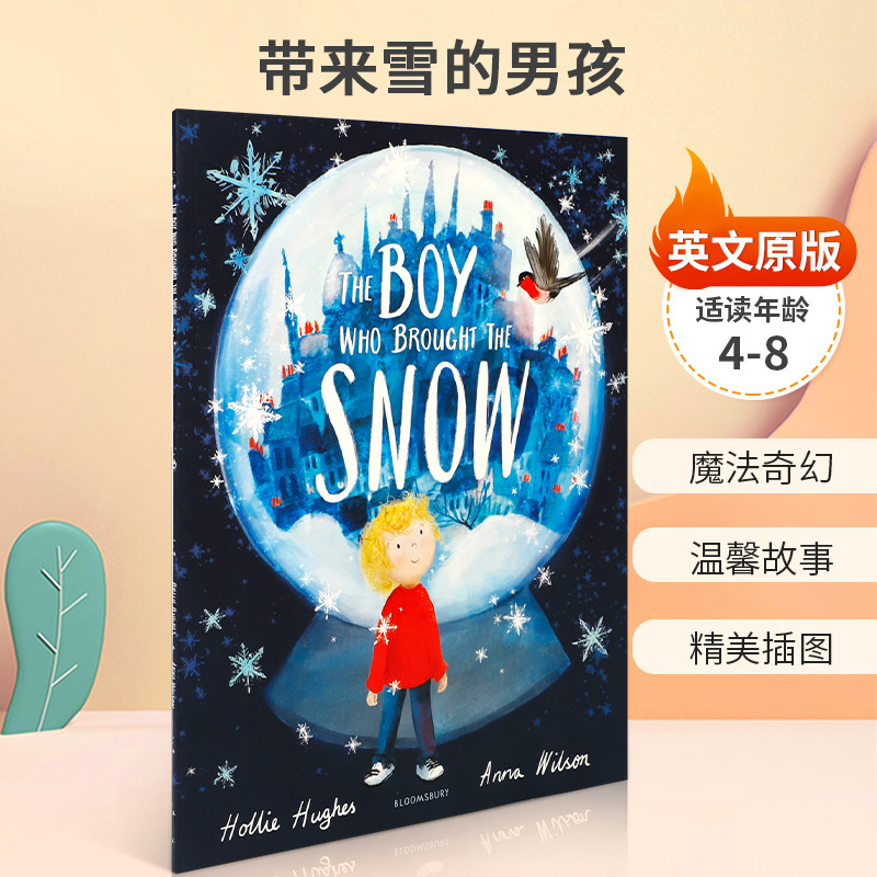 英文原版绘本The Boy Who Brought the Snow 带来雪的男孩 关于魔法与善良的美丽冬季故事 魔幻奇幻 4-8岁儿童启蒙图画书