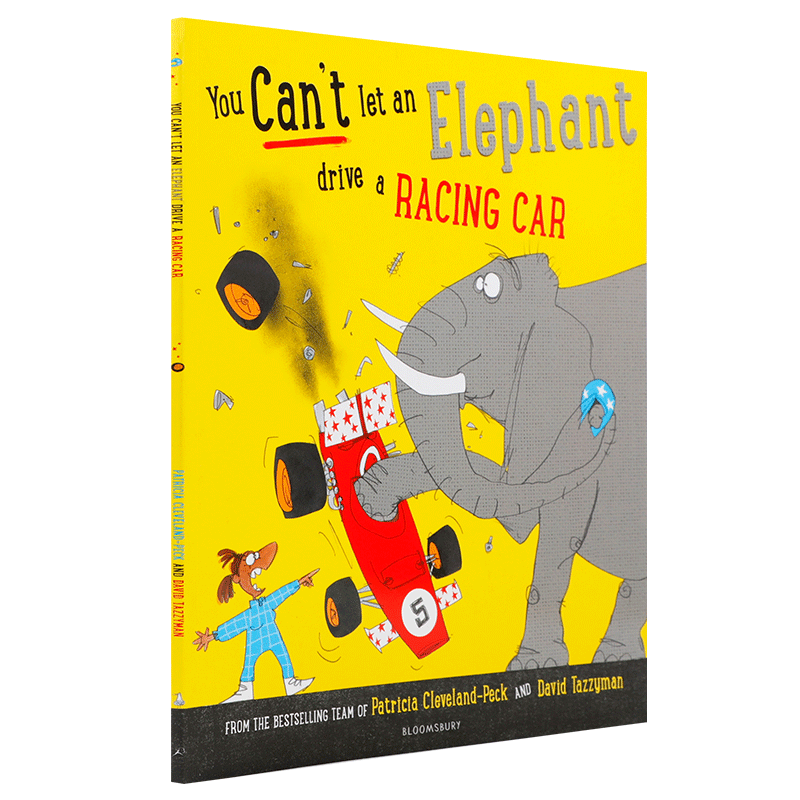 英文原版 You Can't Let an Elephant Drive a Racing Car 你不能让大象开赛车 畅销书后续 搞笑幽默故事绘本 儿童英语进阶读物