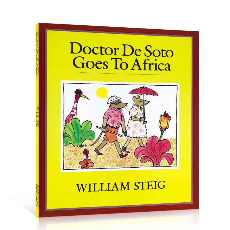 英文原版Doctor De Soto Goes to Africa汪培珽书单推荐纽伯瑞奖绘本小牙医德索托去非洲儿童趣味图画故事书英语阅读书籍