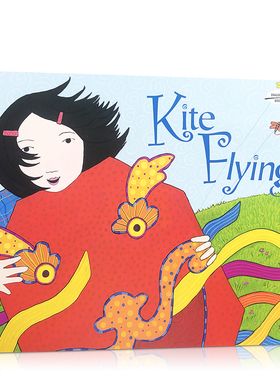 英文原版绘本Kite Flying放风筝吴敏兰书单Grace Lin作品了解中国传统文化中国风绘本图画书儿童启蒙英语绘本小学生课外读物