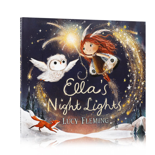英文原版进口Ella's Night Lights艾娜的夜灯 儿童英语启蒙认知绘本 亲子互动共读睡前故事书幼儿英语早教图画书Lucy Fleming 著作