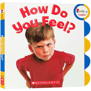 150元5本蒙氏早教启蒙绘本英文原版Rookie Toddler: How Do You Feel学乐can you make a happy face情绪管理儿童撕不烂安静书