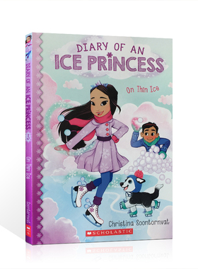 冰公主日记Diary of an Ice Princess #3 On Thin Ice英文原版绘本7-10岁青少年小学生英语课外阅读书籍图画故事书 Scholastic学乐