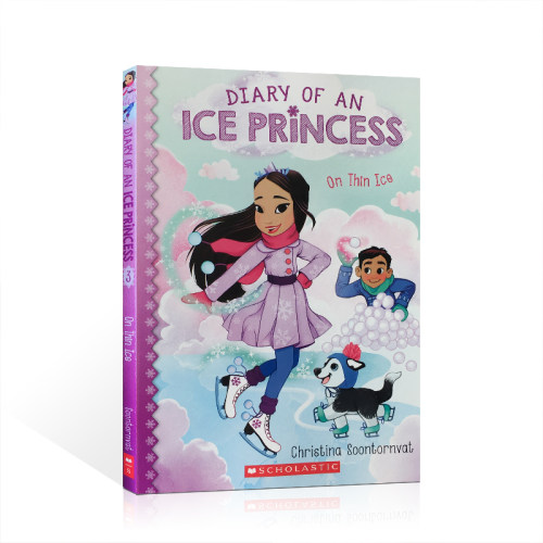 冰公主日记Diary of an Ice Princess #3 On Thin Ice英文原版绘本7-10岁青少年小学生英语课外阅读书籍图画故事书 Scholastic学乐
