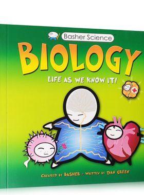 英文原版 Basher Science Biology: Life as We Know It 生物学: 我们所知的生命！好玩的科学书 生物知识认知英语科普绘本