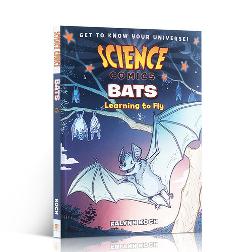 英文原版 科学漫画:蝙蝠 Science Comics: Bats Learning to Fly  科普读物动物儿童认知绘本图画书中小学生课外阅读书籍7-10-13岁