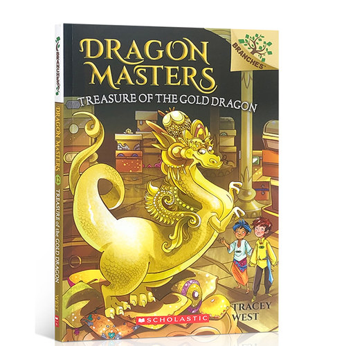 Scholastic学乐大树Branches系列 Dragon Masters#12:Treasure of the Gold Dragon 英文原版章节桥梁书 中小学生课外英语故事阅读
