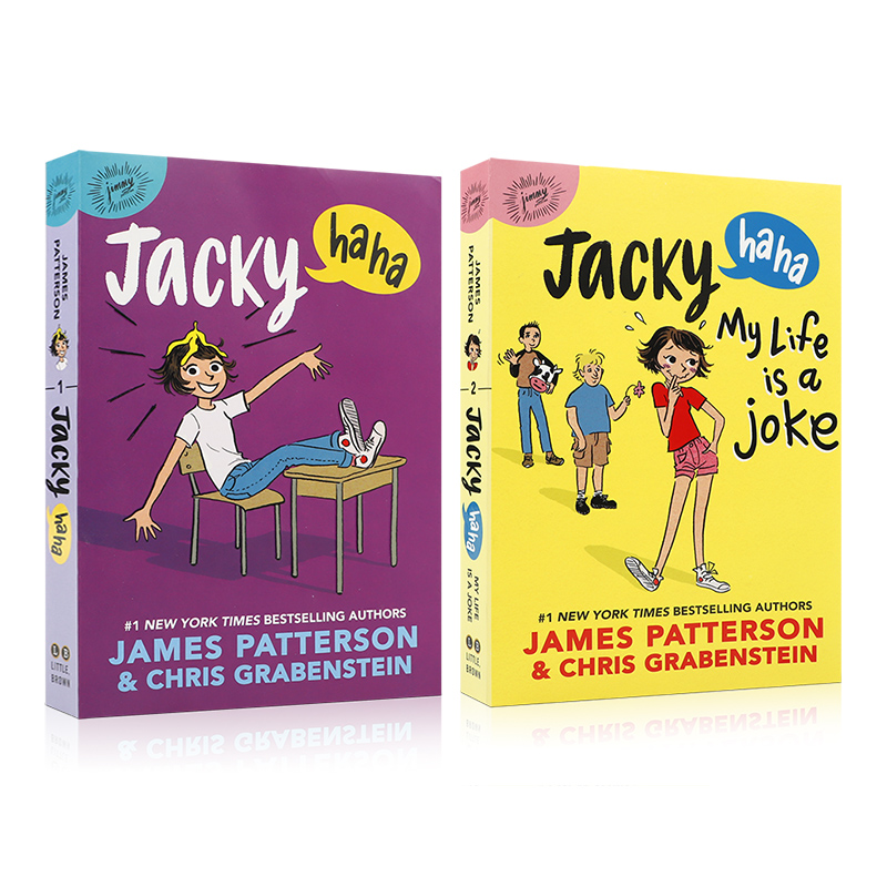 英文原版 HACHETTE：Jacky Ha-Ha 杰克哈哈 系列2本 jimmy patterson出版 8-12岁青少年儿童幽默搞笑亲子关系桥梁章节书 书籍/杂志/报纸 儿童读物原版书 原图主图