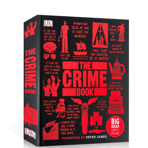 英文原版DK The Crime Book: Big Ideas Simply Explained 犯罪学百科真实案例剖析 真实案例剖析解读犯罪心理 密西西比计划 精装