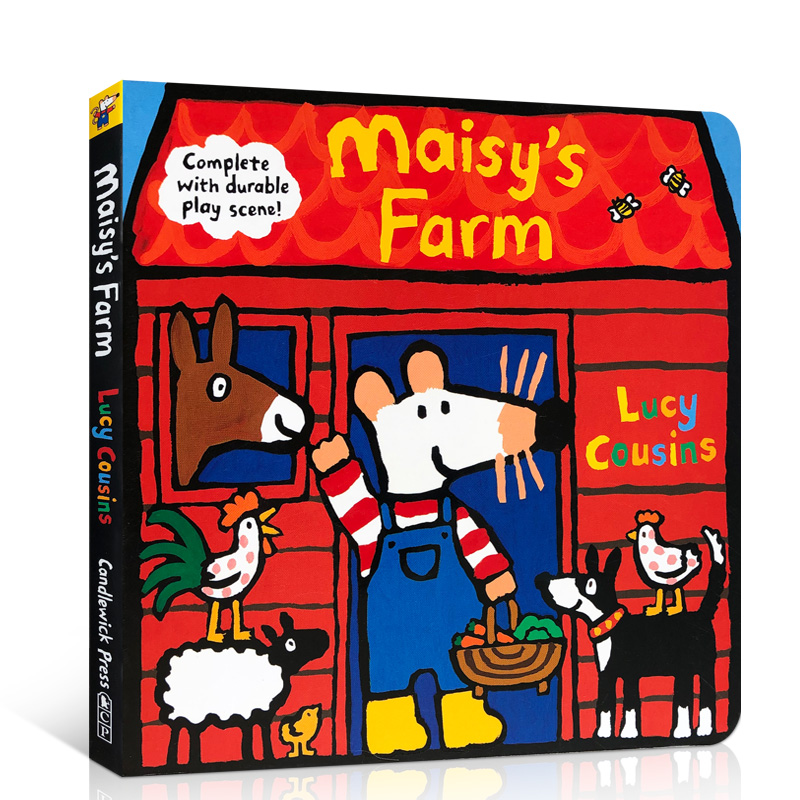 英文原版 Maisy's Farm 小鼠波波系列梅西的农场  立体游戏操作玩具书 with Durable Play Scene  低幼英语启蒙认知书