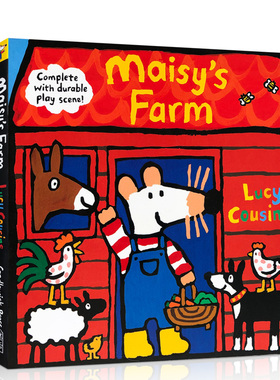 英文原版 Maisy's Farm 小鼠波波系列梅西的农场  立体游戏操作玩具书 with Durable Play Scene  低幼英语启蒙认知书