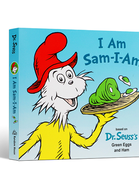 英文原版I Am Sam-I-Am我是山姆低幼儿童英语启蒙认知图画书绘本撕不烂纸板书Random House Books正版进口童书读物Tish Rabe绘书籍