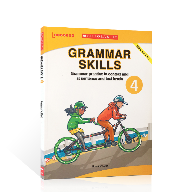 英文原版Scholastic Grammar Skills 4 学乐英语语法技巧练习 引导学生做循序渐进的文法练习 儿童课外家庭作业辅导书