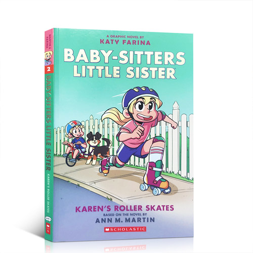 英文原版 Baby sitters Little Sister #2 Karen's Roller Skates 儿童小学生课外英语阅读书籍全彩漫画故事书平装绘本正版