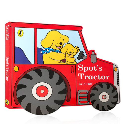 Spot's Tractor英文原版小波的拖拉机儿童启蒙认知绘本纸板书撕不烂耐撕 进口造型异形书可搭Spot's Fire Engine小玻的消防车