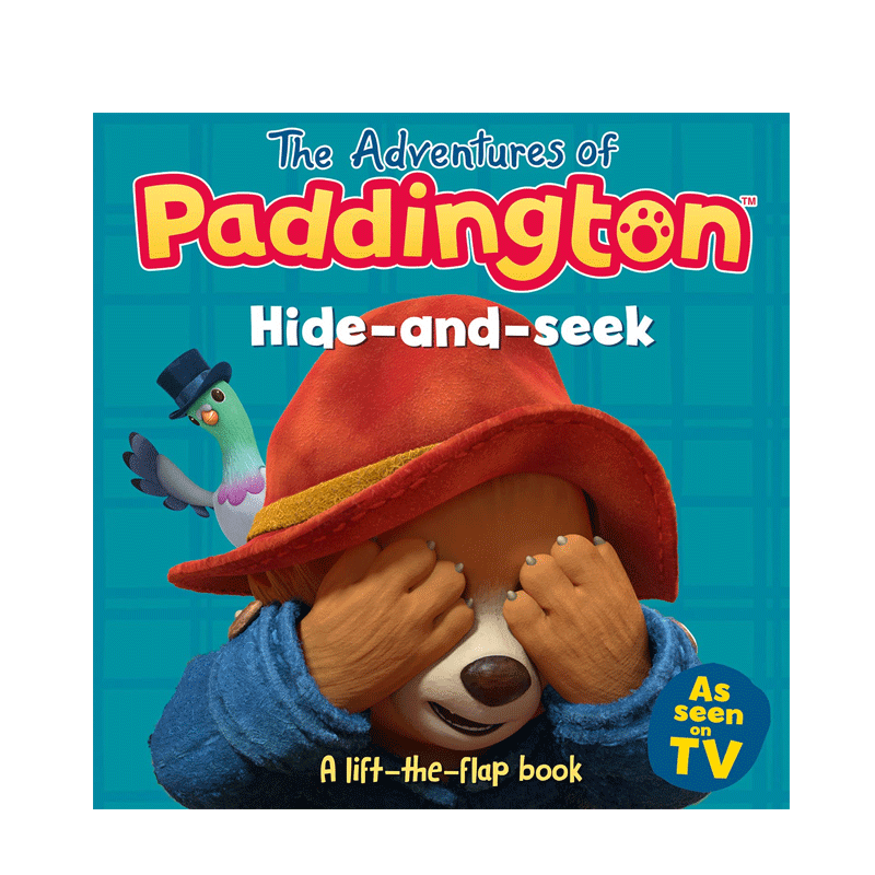 英文原版 帕丁顿熊历险记 捉迷藏The Adventures of Paddington: Hide-and-Seek 幼儿趣味启蒙纸板翻翻书 宝宝小手灵活性锻炼
