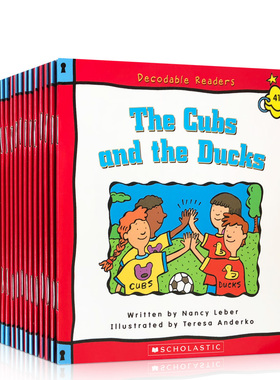 【送音频】原版 DECODABLE READERS BOX SET LEVEL C-COLOR彩色 学乐自然拼读初级盒装 20册 英语分级绘本早教亲子读物