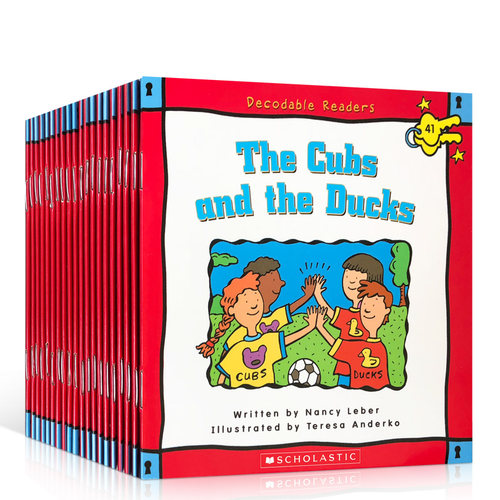 【送音频】原版 DECODABLE READERS BOX SET LEVEL C-COLOR彩色 学乐自然拼读初级盒装 20册 英语分级绘本早教亲子读物