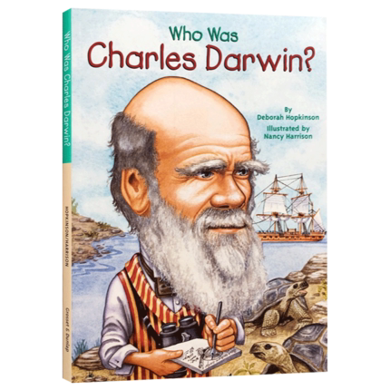 预售进口英文原版绘本Who Was Charles Darwin谁是查尔斯达尔文 Who Was/Is系列科普文学人物传记中小学生英语课外阅读经典图文
