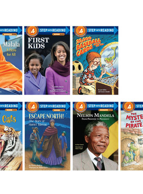 英文原版进口绘本Step Into Reading Level 4阶 7本 美国兰登书屋系列经典分级读物阅读 进口儿童英语故事桥梁章节课外阅读