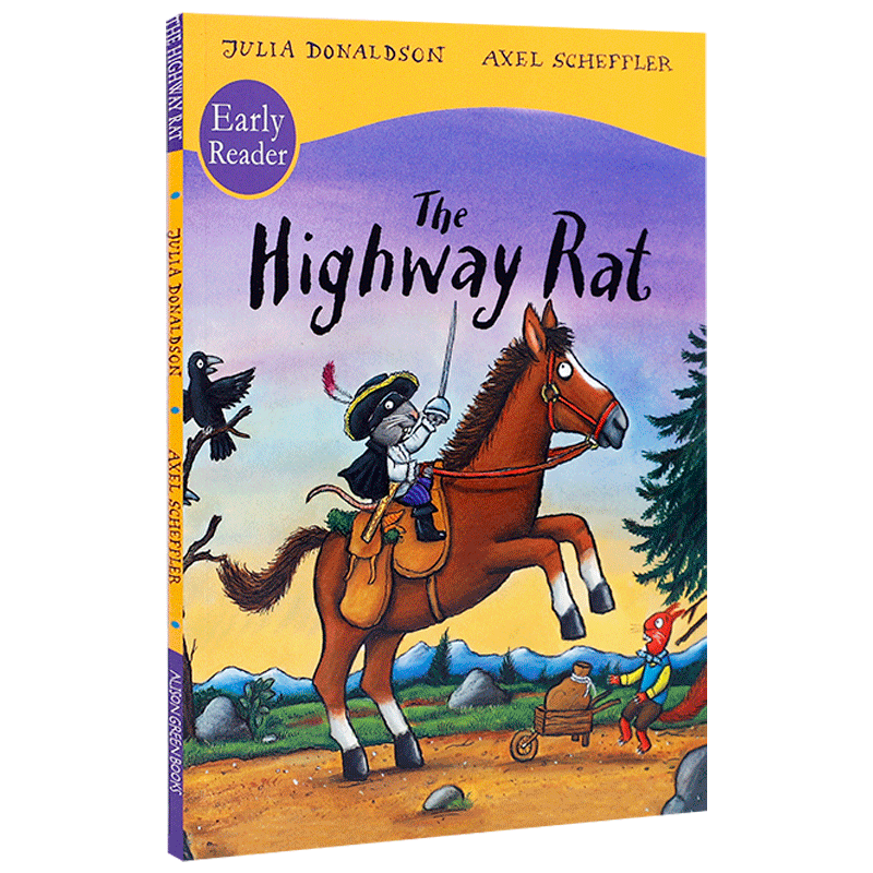 英文原版进口 公路上的老鼠The Highway Rat Early Reader Julia-Donaldson 学乐出版6-9岁儿童英语启蒙绘本 趣味性阅读童书