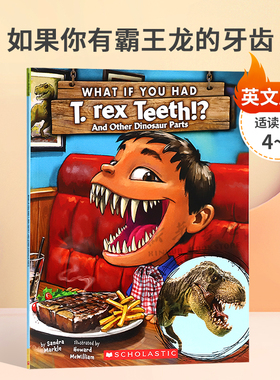 英文原版 What If You Had T. Rex Teeth? 如果你有霸王龙的牙齿 全彩插图趣味科普动物百科平装 STEAM读物 科普百科 4-8岁