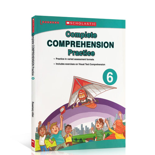 英文原版进口Complete Comprehension Practice 6英语阅读理解练习册Scholastic学乐出版小学生6年级课外作业英语教辅提搞英语能力