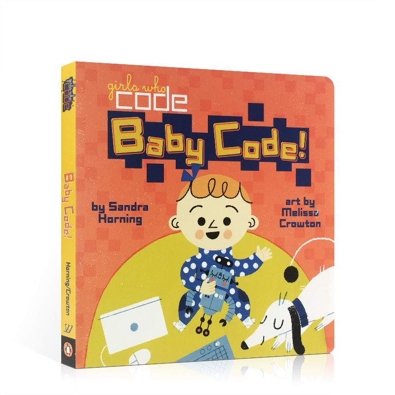 STEAM宝宝编程启蒙:编程与生活 BABY CODE!儿童启蒙纸板书 3-6岁英文读物幼儿STEM科学启蒙图画书幼儿科普英语英文原版绘本进口