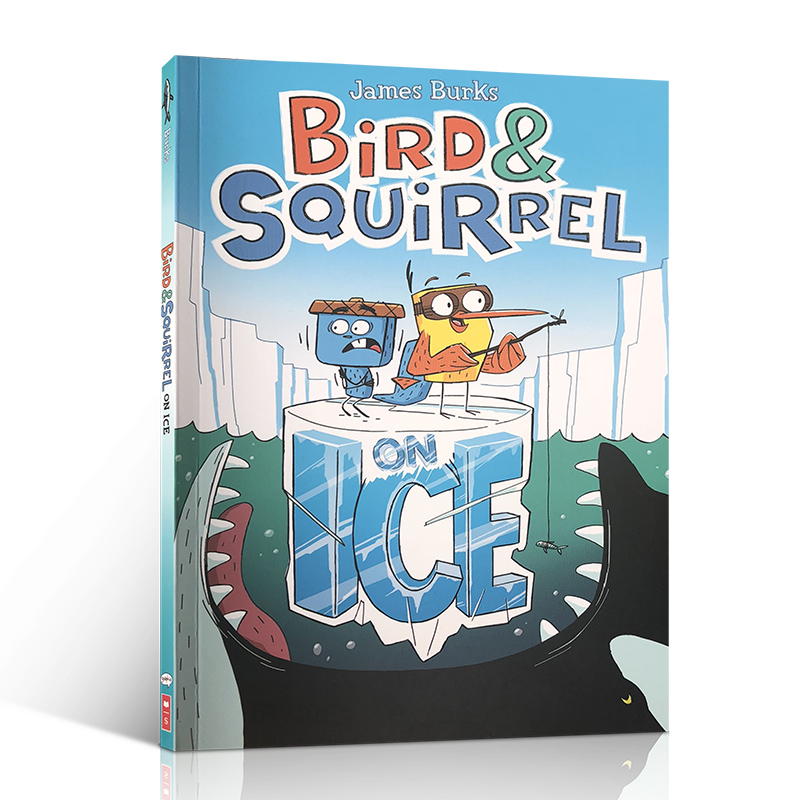 英文原版进口Bird & Squirrel on Ice小鸟与松鼠的故事儿童启蒙认知读物绘本全彩漫画故事书句型简单内容多彩7-10岁儿童轻松学英语