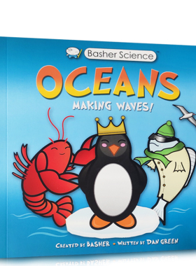 进口英文原版Basher Science: Oceans Making Waves! 好玩的科学书：海洋制造波浪科普绘本0-3岁儿童英语启蒙认知科普绘本图画书籍