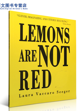 颜色 英文原版 Lemons Are Not Red 洞洞书  镂空设计 冠词动名词绘本 儿童认知启蒙早教学习童书 张湘君推荐英文图画书轻松教