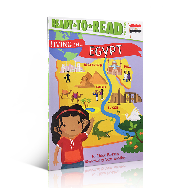 英文原版 Living in Egypt生活在埃及 Level 2 Ready-to-Read绘本儿童英语课外阅读分级读物小学生启蒙早教图画书低幼版书籍