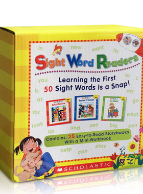 【送音频】关键高频词25册常见字绘本Sight word Words Readers 家长指导套装英文原版启蒙入门词汇阅读学习无CD版 tales