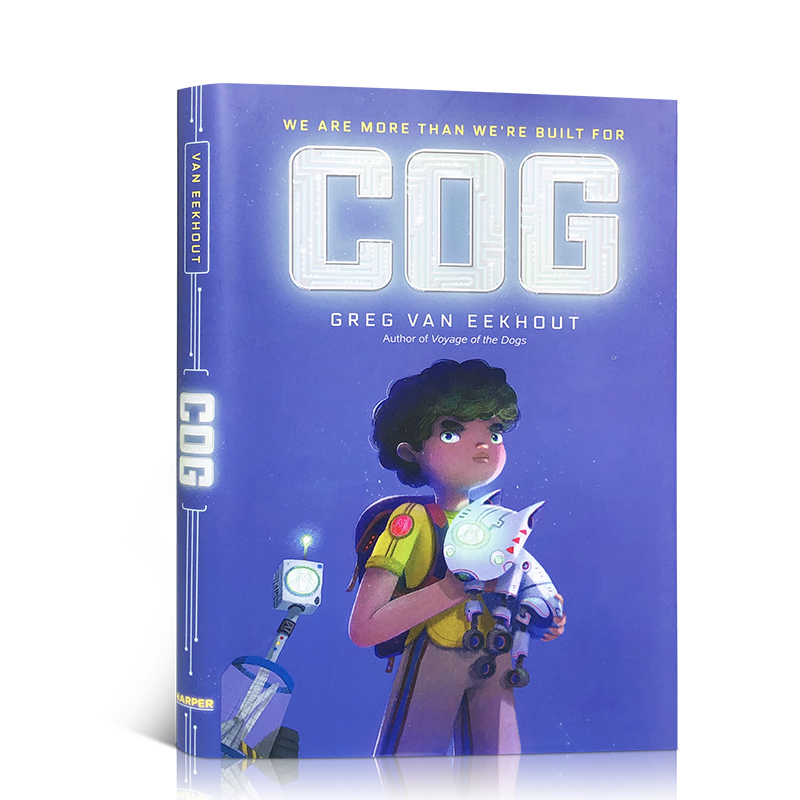 英文原版 Cog 齿轮 儿童机器人小说 小学生课外侦探冒险故事男孩读物学生3-7年级正版进口书籍 提升英语阅读水平能力HarperCollins