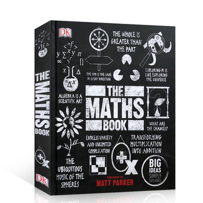 DK人类的思想百科丛书 数学百科The Maths Book:Big Ideas Simply Explained英文原版图解科普发展历史人工智能密码学少儿读物