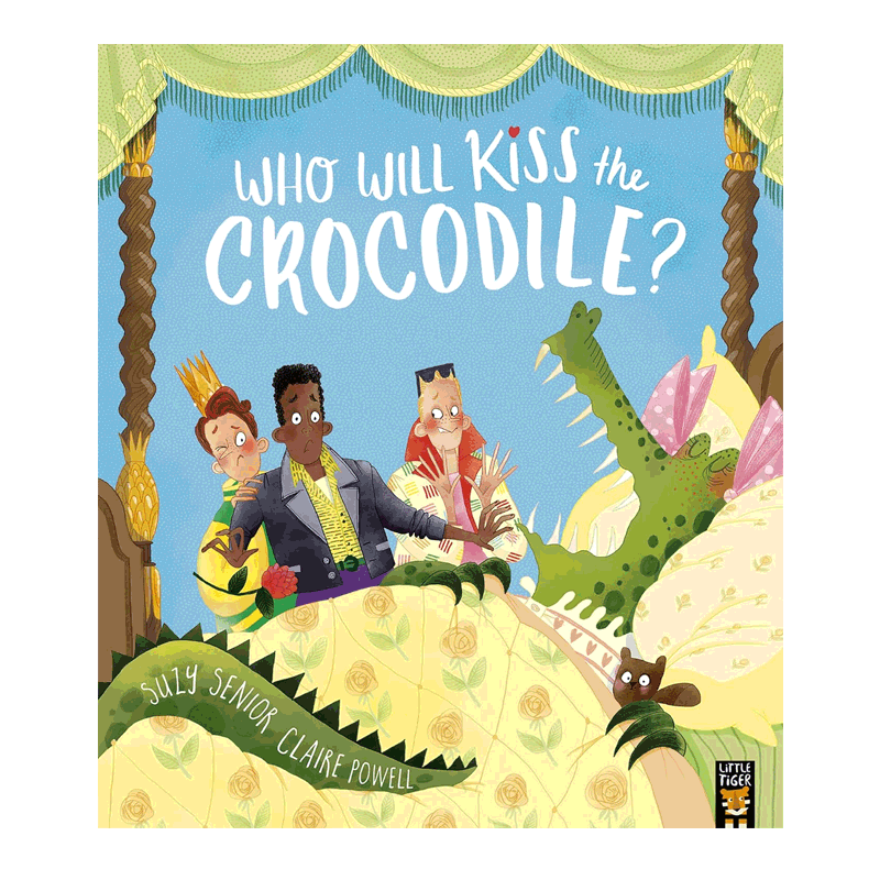 英文原版绘本Who Will Kiss the Crocodile? 谁会亲吻鳄鱼呢？ 根据经典童话寓言睡公主改编童话寓言神话传说4-8岁儿童图画书