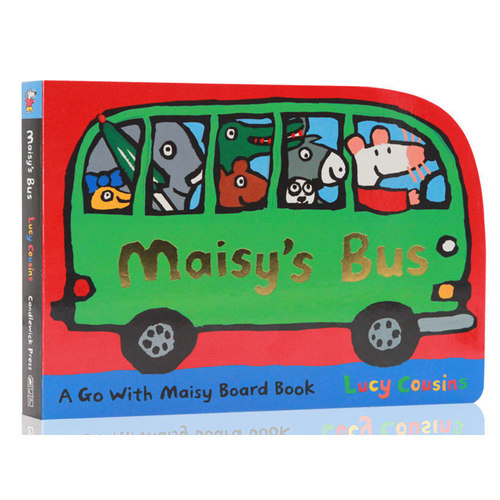 英文原版绘本小鼠波波系列：Maisy's Bus交通工具低幼儿童英语启蒙异形造型撕不烂纸板书作者Lucy Cousins亲子共读早教益智