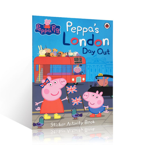 预售进口英文原版Peppa Pig粉红猪小妹系列：Peppa's London Day Out 伦敦之旅 小猪佩奇活动游戏贴纸书 亲子睡前共读英语故事绘本