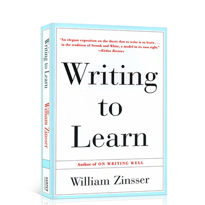 英文原版Writing to Learn经典英文写作指南工具书留学备考试自学On Writing Well同作者搭wordpower单词的力量OnWritingWell